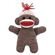 Sock Monkey Baby 7-Inch Brown Plush